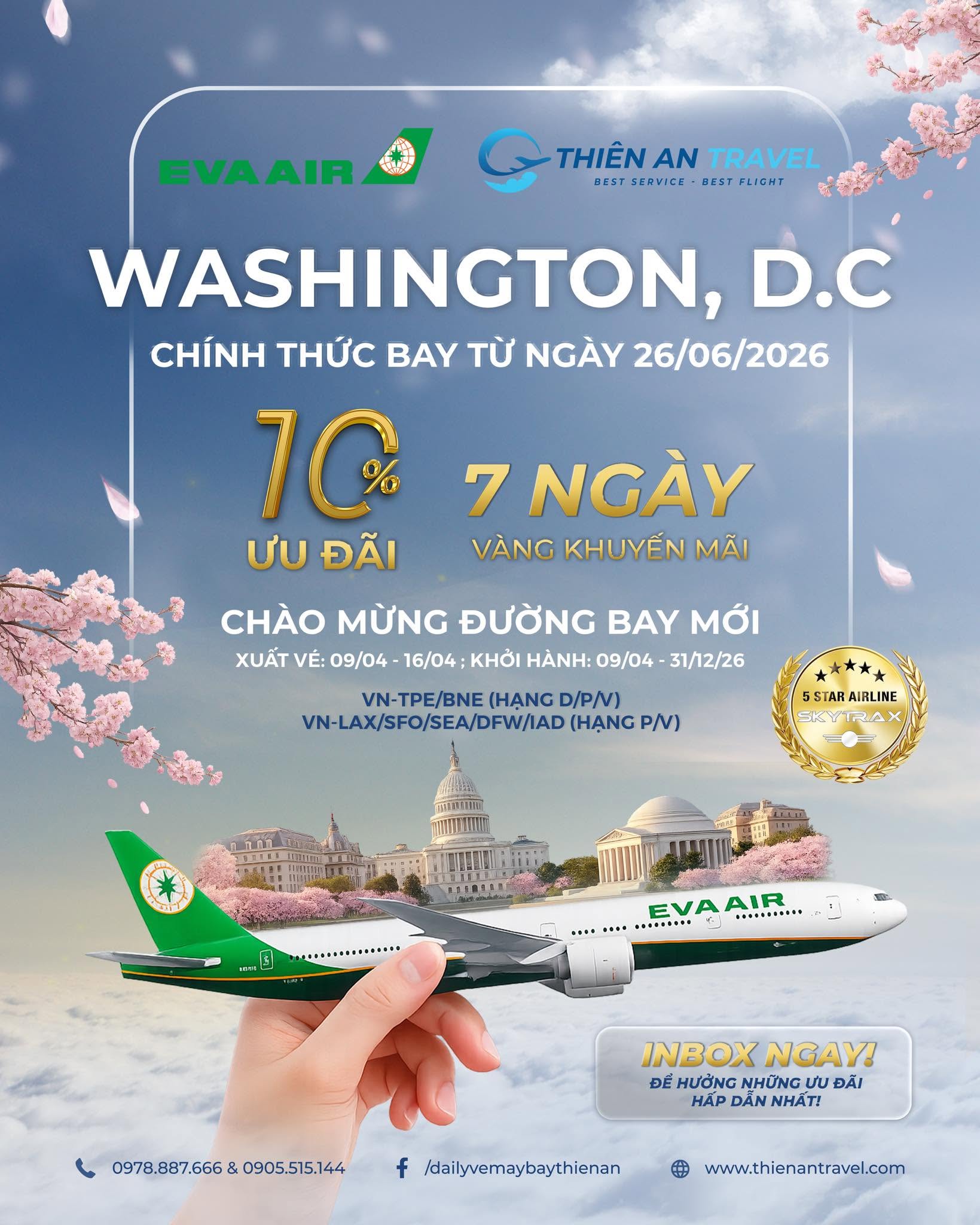 Duong bay moi EVA Air